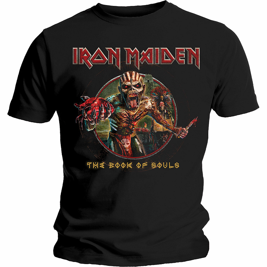 Iron Maiden tričko, Book Of Souls Eddie Circle, pánské, velikost L