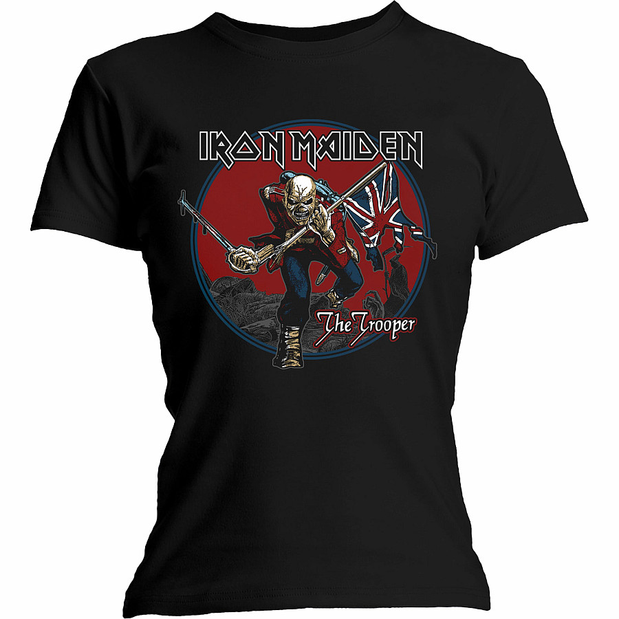Iron Maiden tričko, Trooper Red Sky, dámské, velikost XL