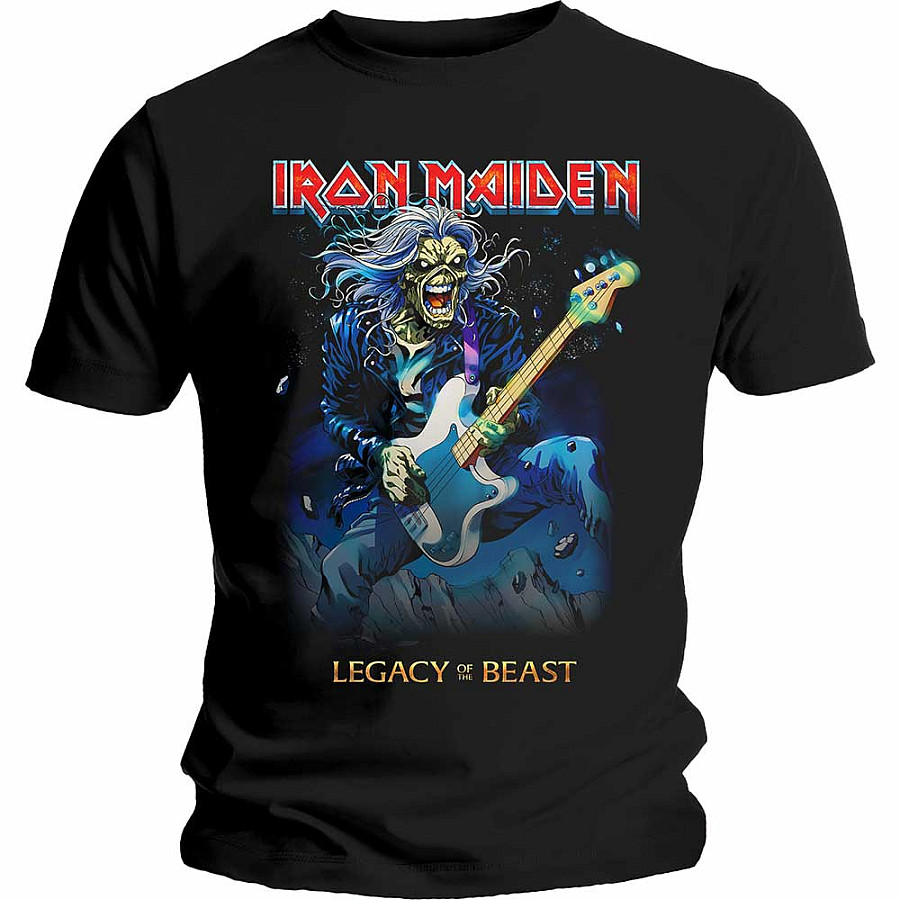 Iron Maiden tričko, Eddie On Bass, pánské, velikost M