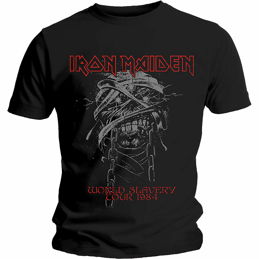 Iron Maiden tričko, World Slavery 1984 Tour, pánské, velikost S