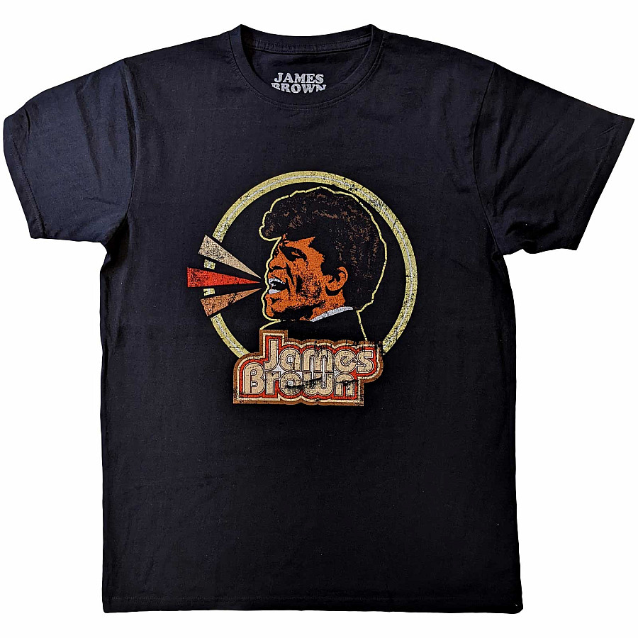 James Brown tričko, Circle &amp; Logo Black, pánské, velikost XL