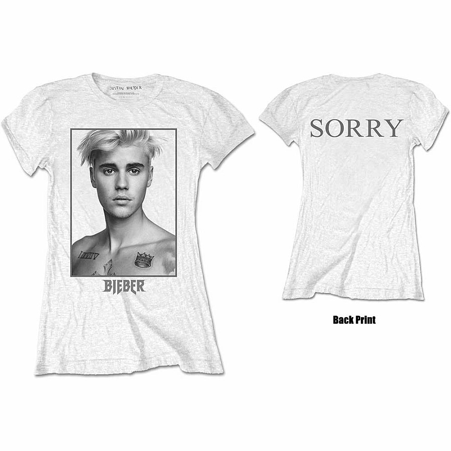 Justin Bieber tričko, Sorry Ladies, dámské, velikost XL