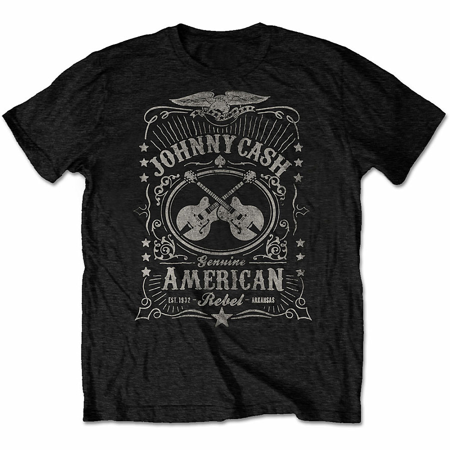 Johnny Cash tričko, American Rebel Distressed, pánské, velikost M