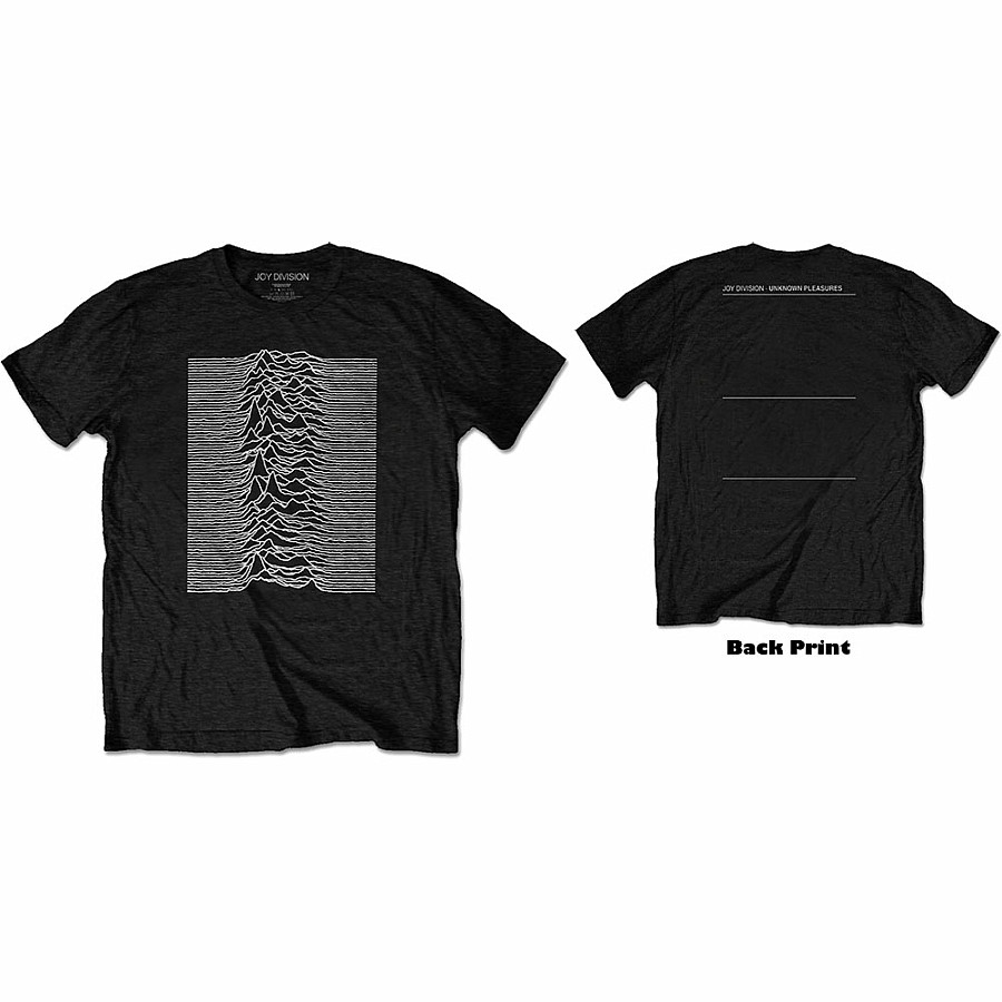 Joy Division tričko, Unknown Pleasures W/Back Print, pánské, velikost M