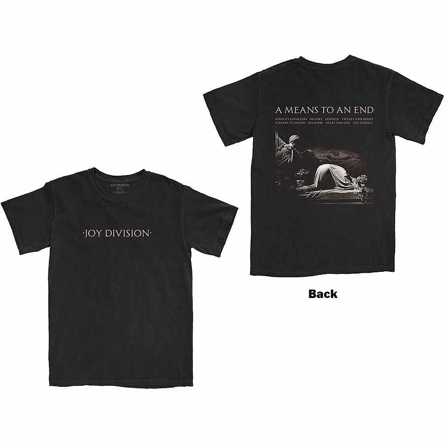 Joy Division tričko, A Means To An End BP Black, pánské, velikost S
