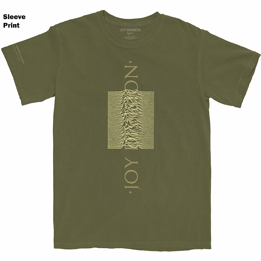 Joy Division tričko, Blended Pulse Sleeve Print Green, pánské, velikost S