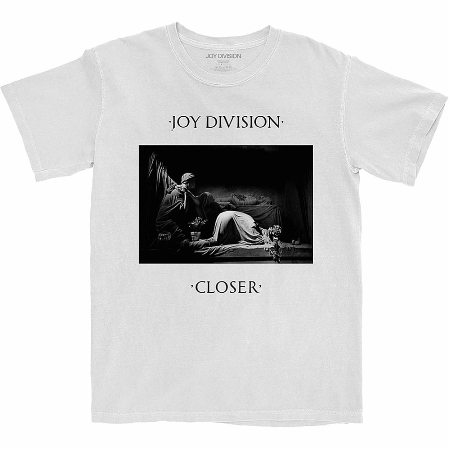 Joy Division tričko, Classic Closer White, pánské, velikost XXL