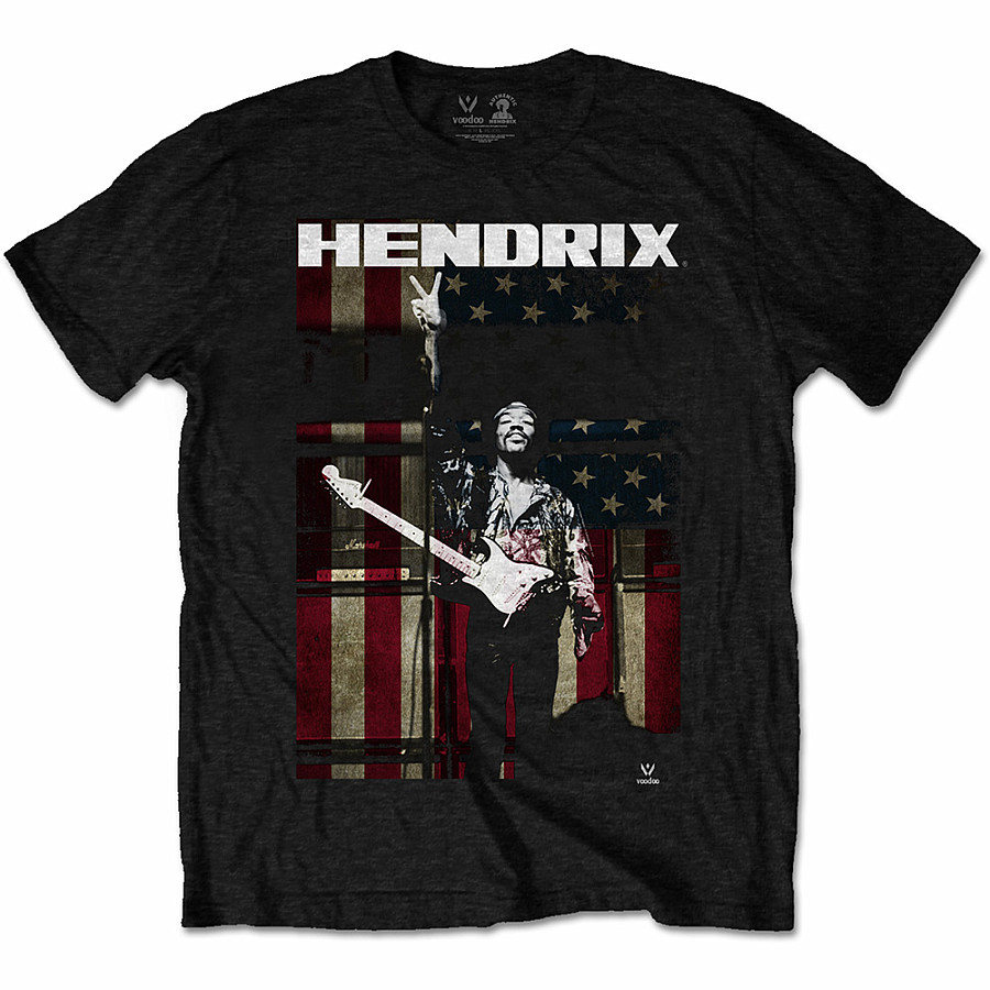 Jimi Hendrix tričko, Peace Flag, pánské, velikost XXL