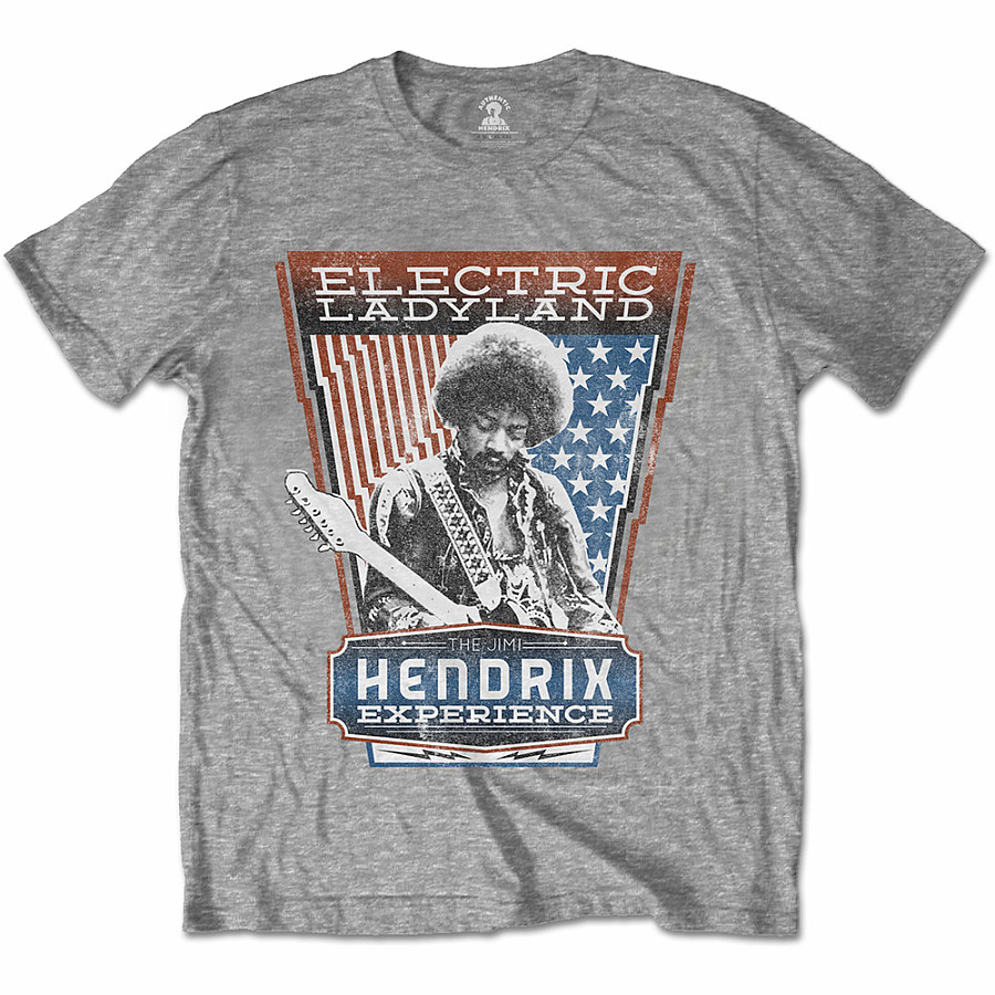 Jimi Hendrix tričko, Electric Ladyland Grey, pánské, velikost M