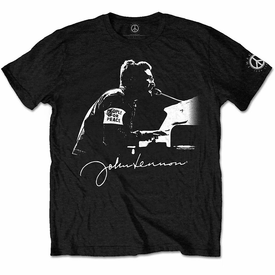 John Lennon tričko, People For Peace, pánské, velikost L