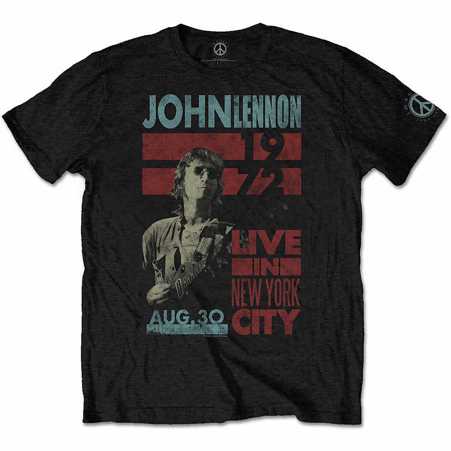 John Lennon tričko, Live In NYC, pánské, velikost M