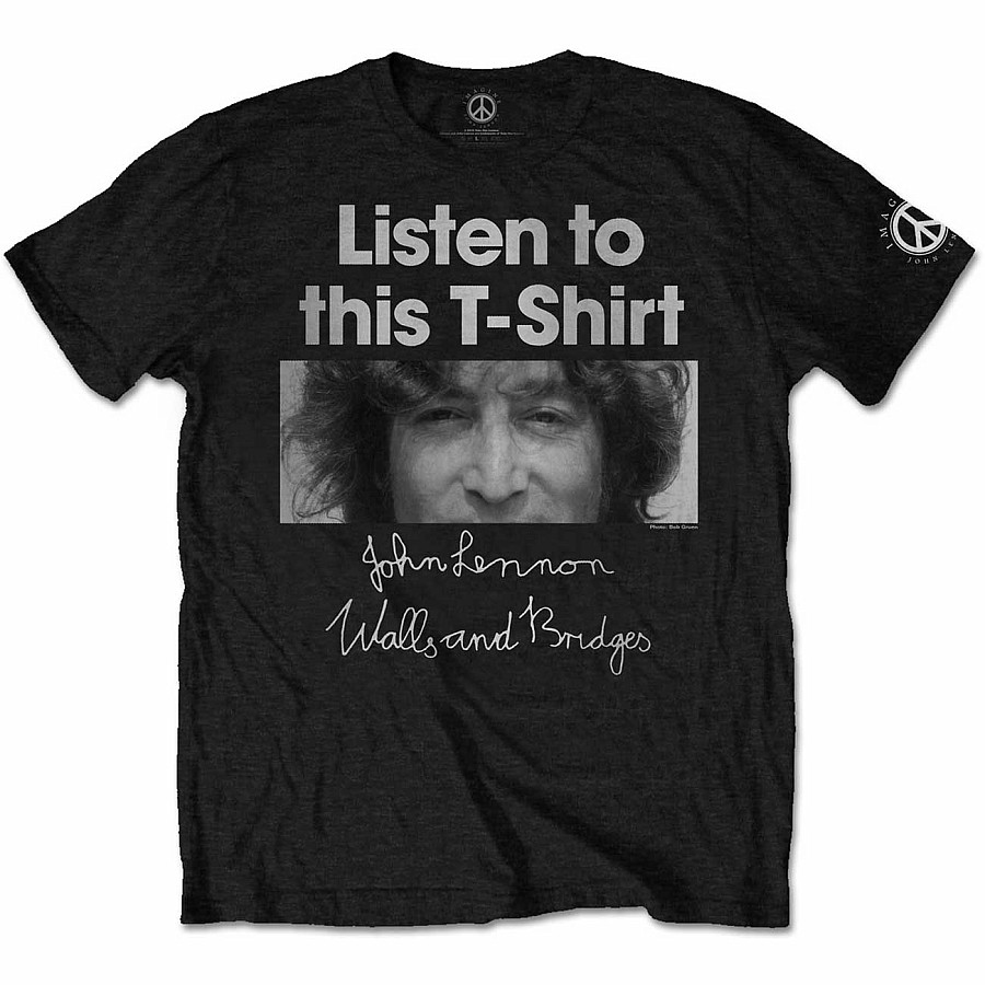 John Lennon tričko, Listen Lady, pánské, velikost XL