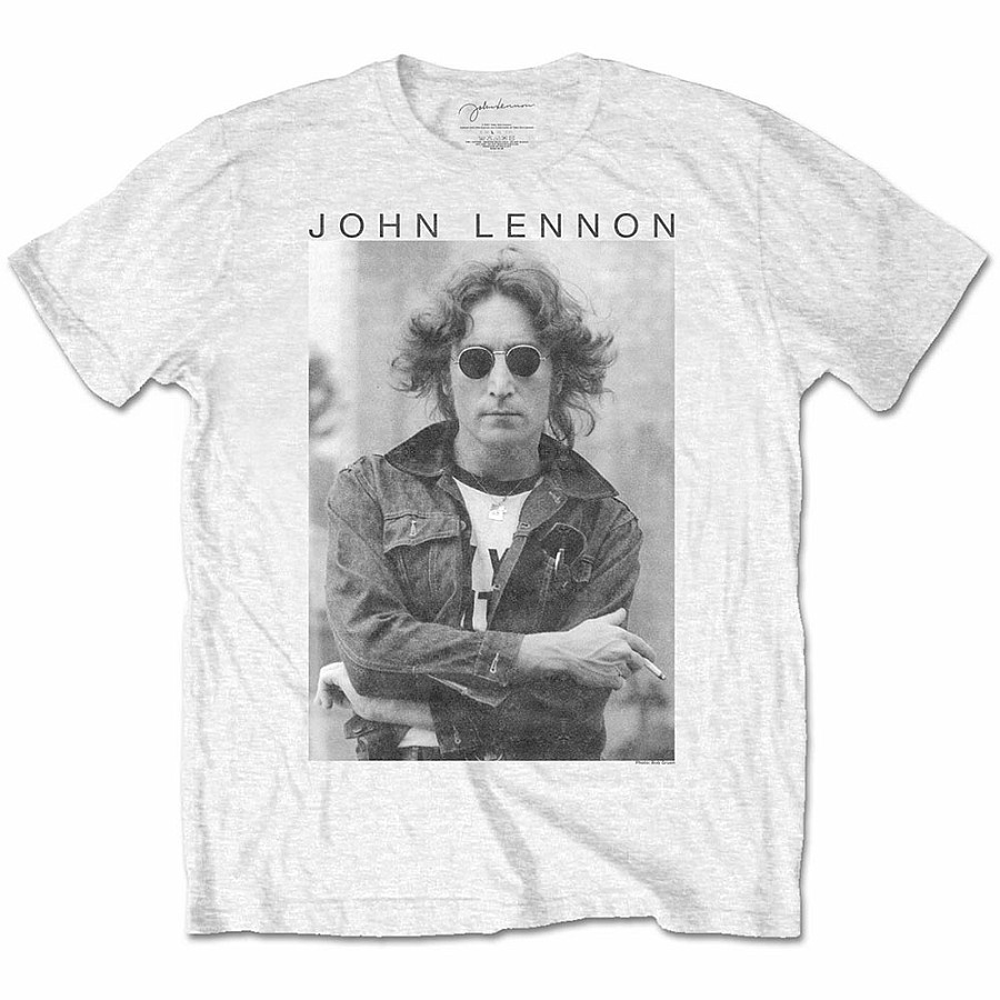 John Lennon tričko, Windswept White, pánské, velikost M