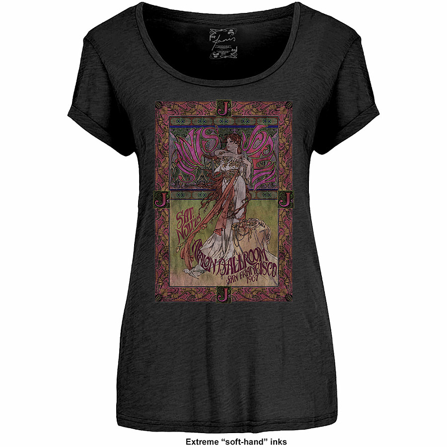 Janis Joplin tričko, Avalon Ballroom ´67 Black Girly, dámské, velikost M