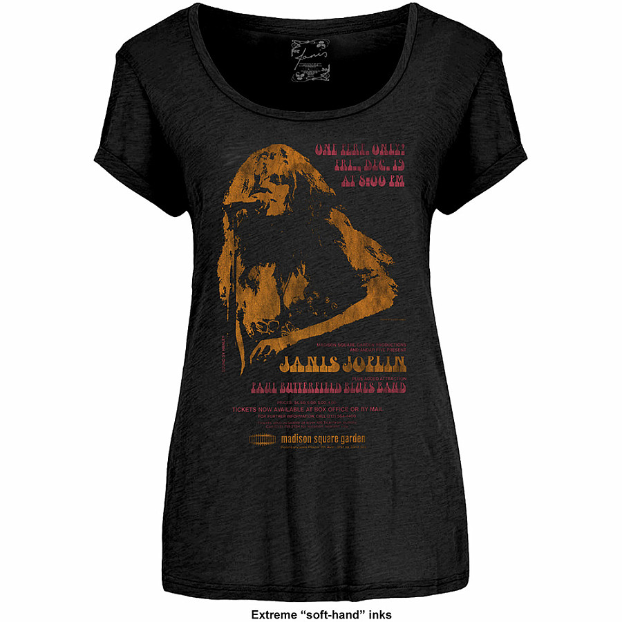 Janis Joplin tričko, Madison Square Garden Girly, dámské, velikost M