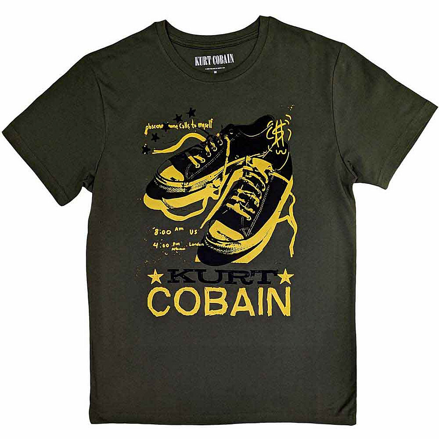 Nirvana tričko, Kurt Cobain Converse Green, pánské, velikost XL