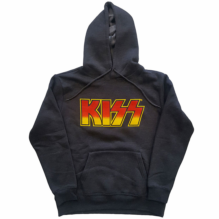 KISS mikina, Classic Logo Grey, pánská, velikost M