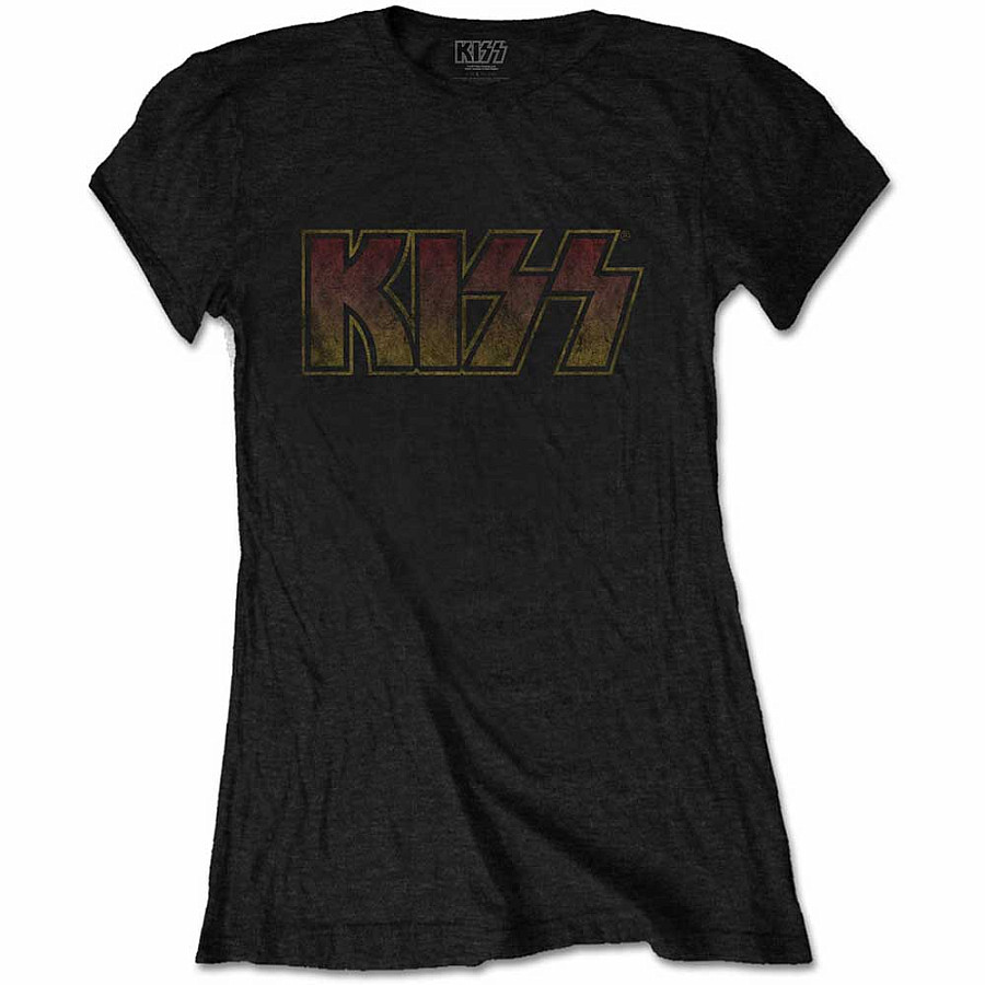 KISS tričko, Vintage Classic Logo Black, dámské, velikost S