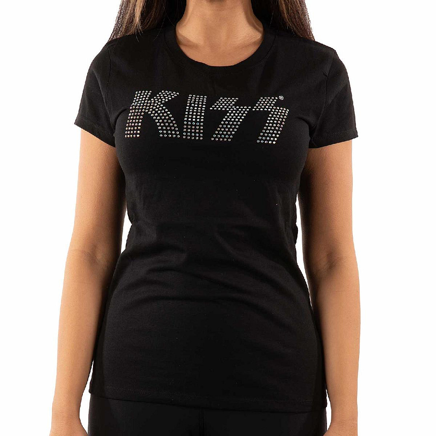 KISS tričko, Logo Diamante Girly, dámské, velikost XXL