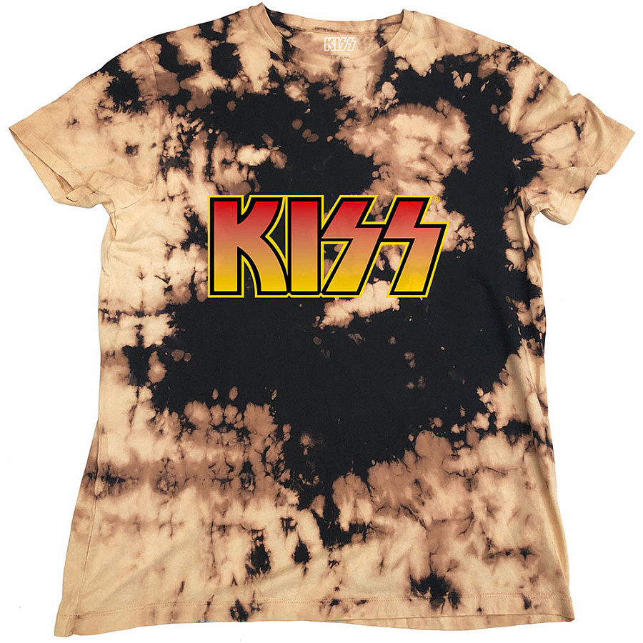 KISS tričko, Classic Logo Dip-Dye, pánské, velikost XL