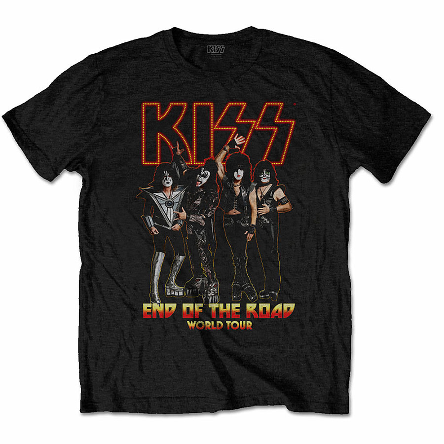 KISS tričko, End Of The Road Tour BP Black, pánské, velikost XL