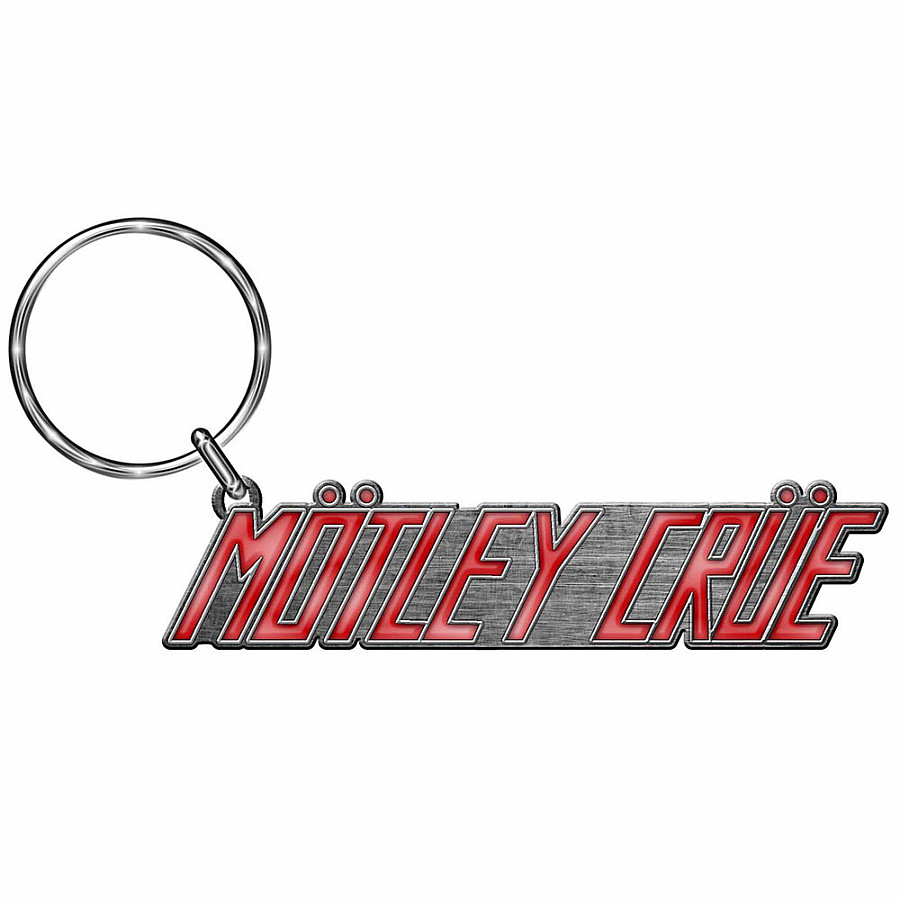 Motley Crue klíčenka, Red Logo Cast Relief