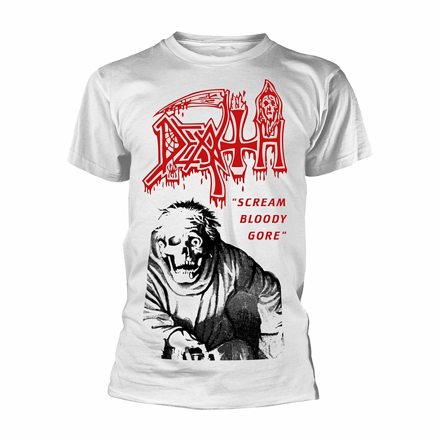 Death tričko, Scream Bloody Gore BP White, pánské, velikost XL