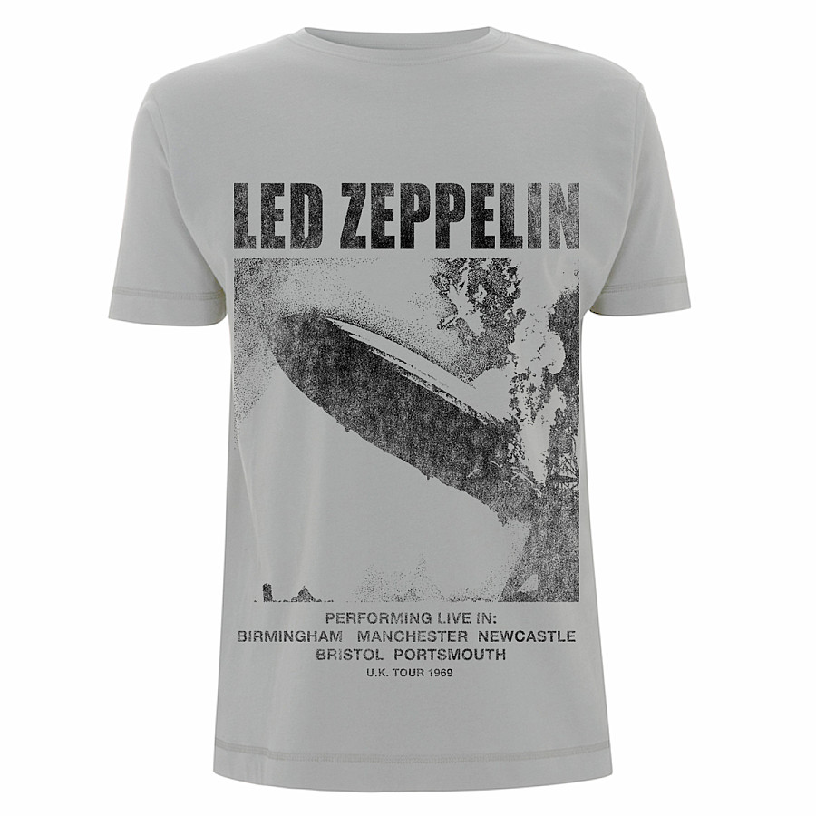 Led Zeppelin tričko, UK Tour 1969, pánské, velikost M
