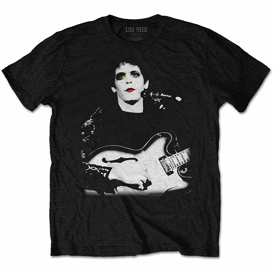 Lou Reed tričko, Bleached Photo Black, pánské, velikost S