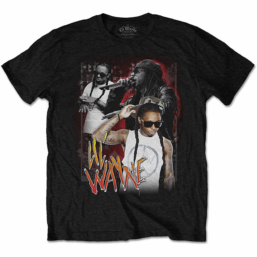 Lil Wayne tričko, 90s Homage Black, pánské, velikost S