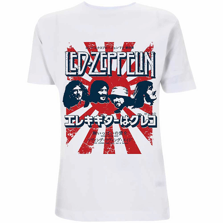 Led Zeppelin tričko, Japanese Burst White, pánské, velikost L