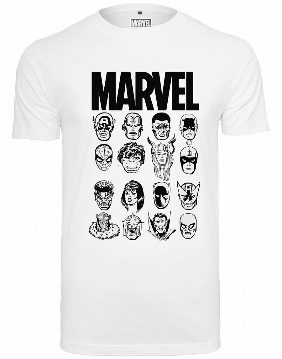 Marvel Comics tričko, Marvel Crew White, pánské, velikost XS