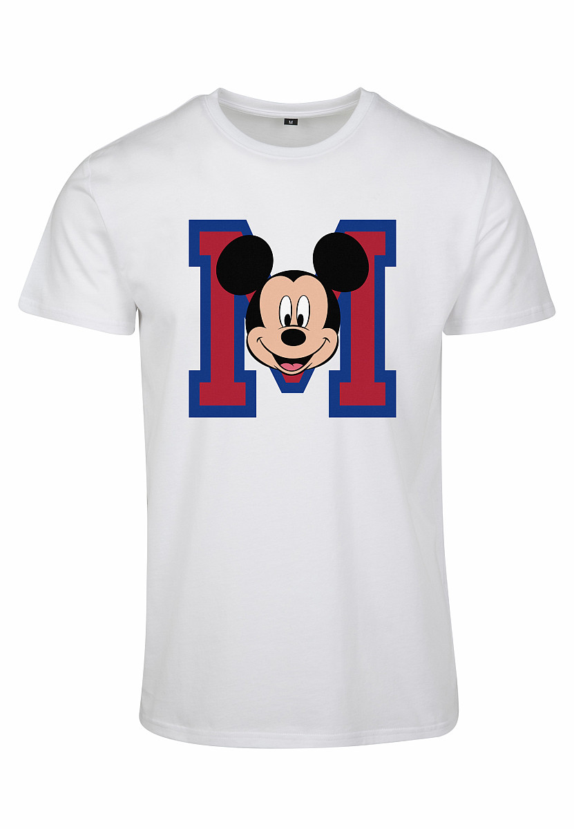Mickey Mouse tričko, M Face White, pánské, velikost M