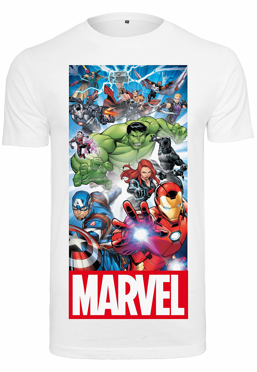 Marvel Comics tričko, Avengers Allstars Team White, pánské, velikost L