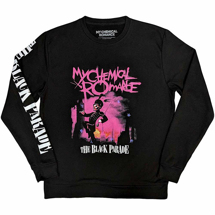 My Chemical Romance mikina, Sweatshirt March Sleeve Print Black, pánská, velikost L