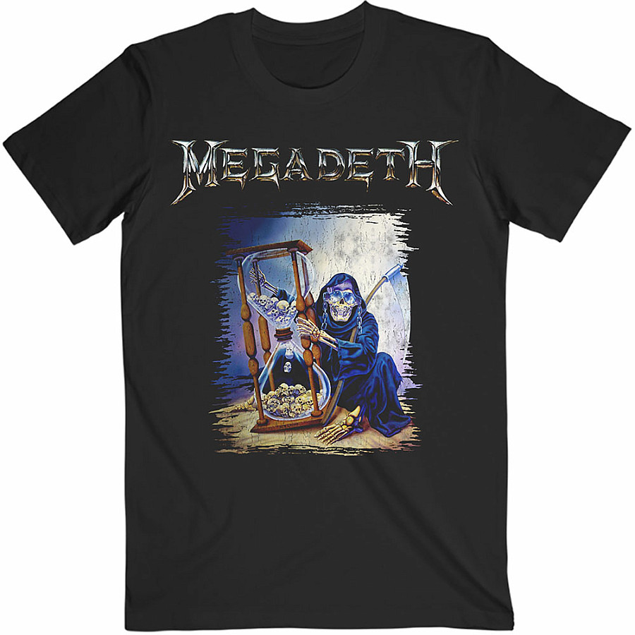 Megadeth tričko, Countdown Hourglass Black, pánské, velikost M