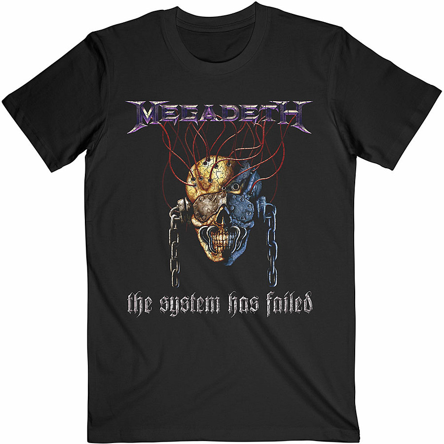 Megadeth tričko, Systems Fail Black, pánské, velikost XL