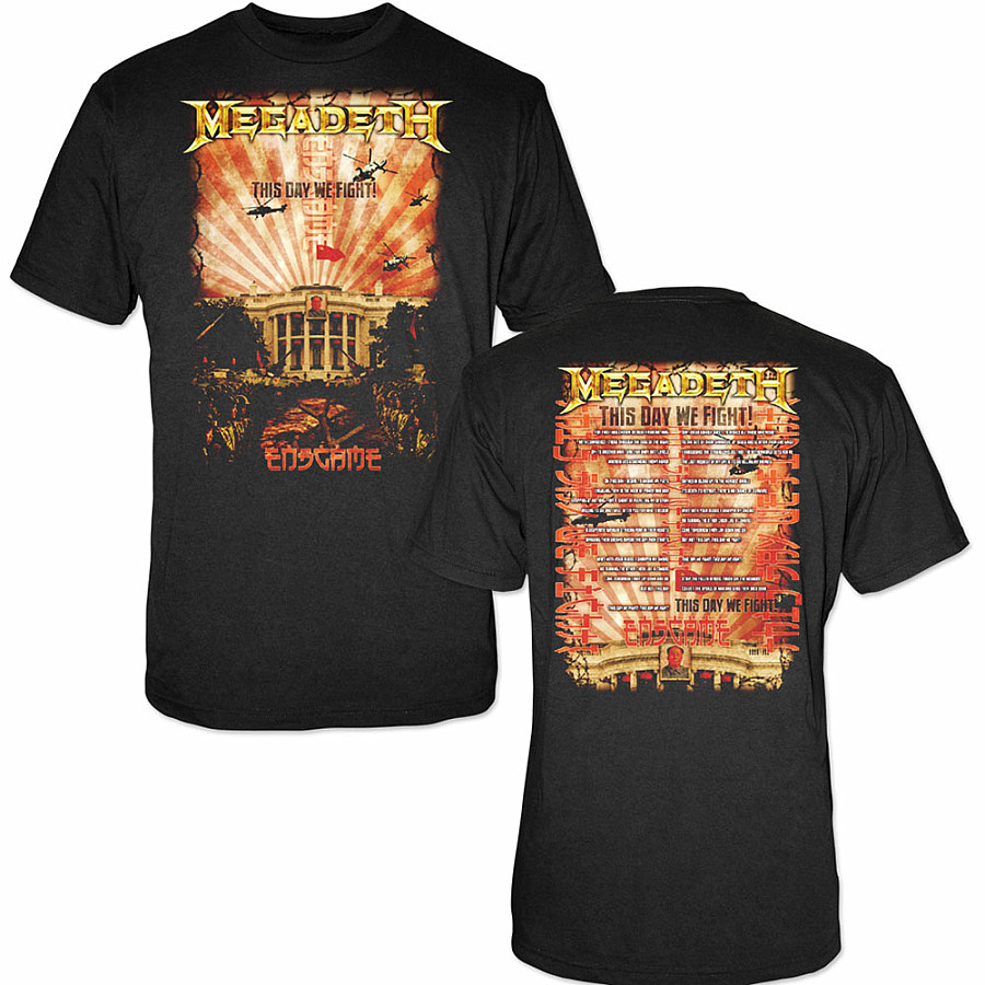 Megadeth tričko, China Whitehouse BP Black, pánské, velikost S
