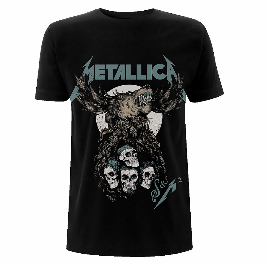 Metallica tričko, S&amp;M2 Skulls Black, pánské, velikost XXL