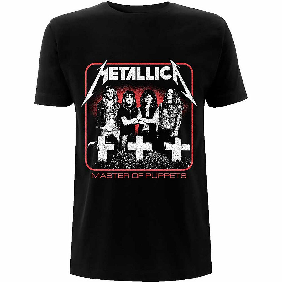 Metallica tričko, Vintage Master of Puppets Photo Black, pánské, velikost XXL