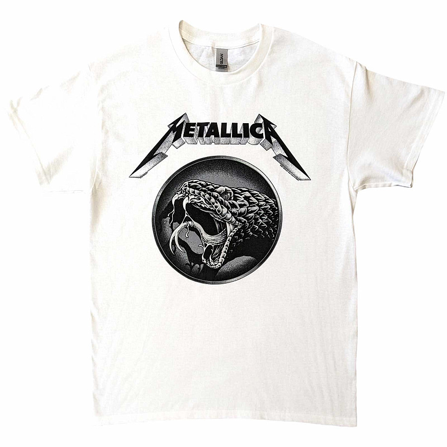 Metallica tričko, Black Album Poster White, pánské, velikost S