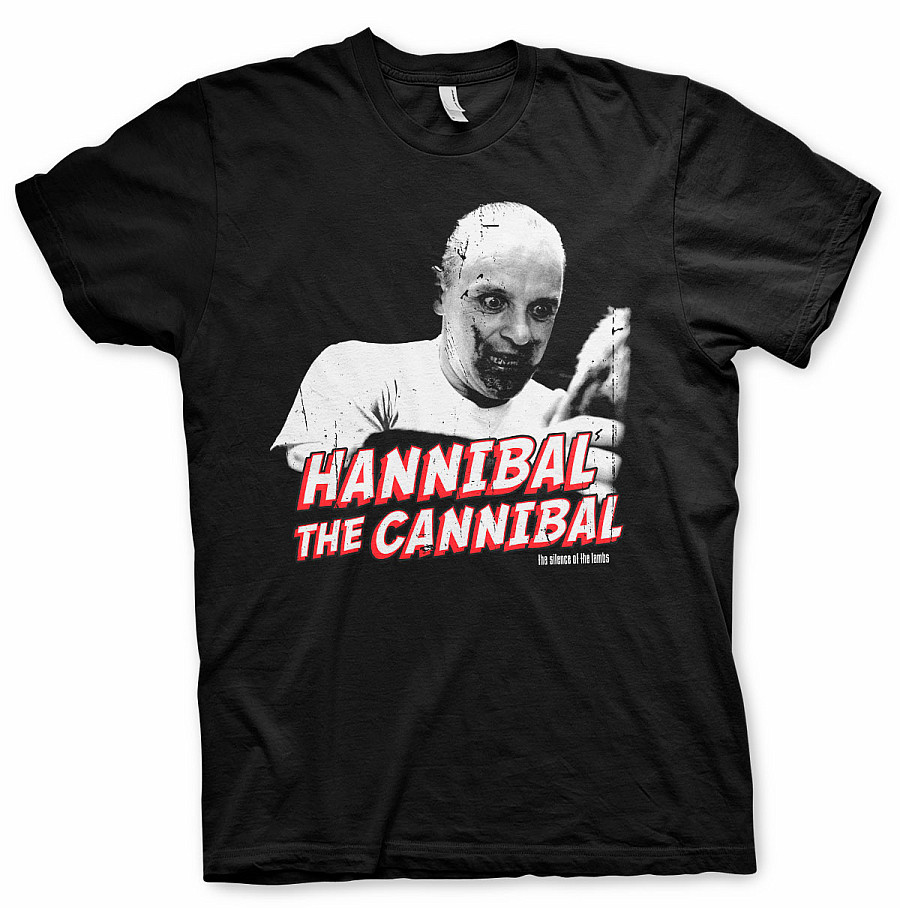 Silence Of The Lambs tričko, Hannibal The Cannibal Black, pánské, velikost S