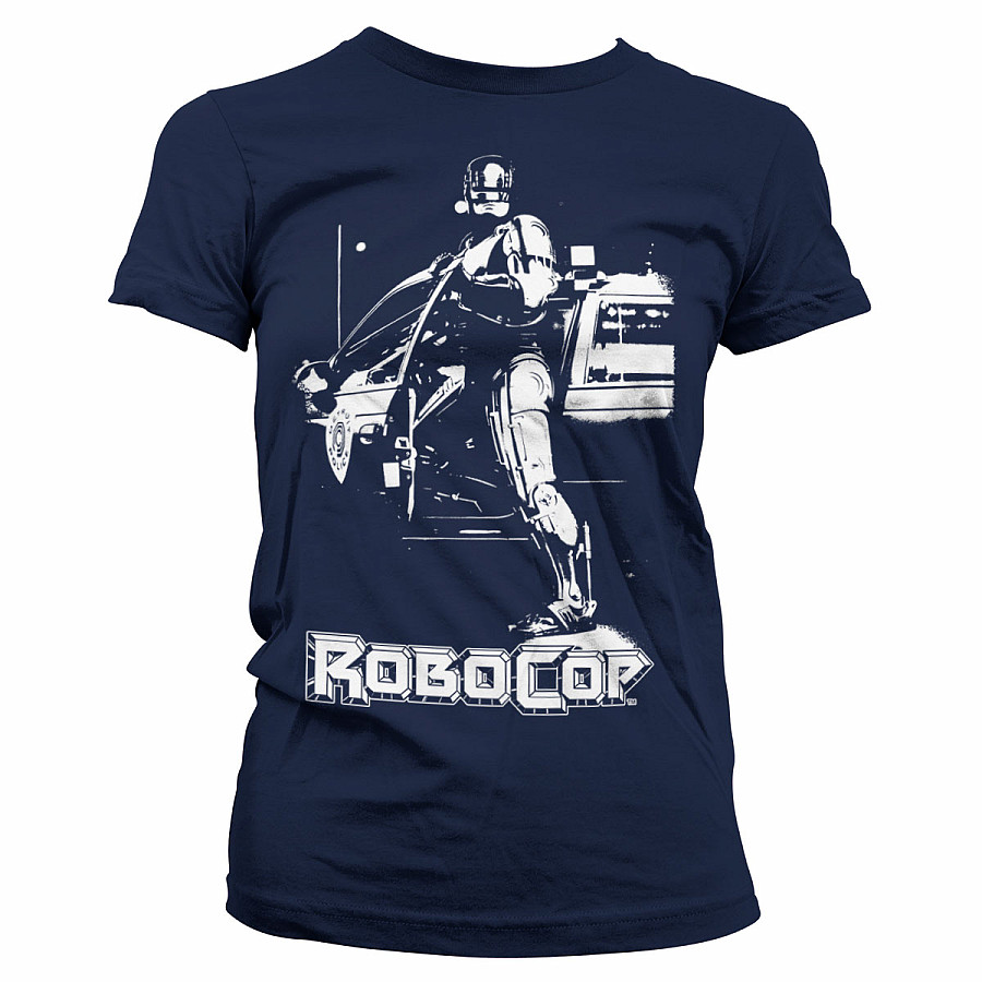 Robocop tričko, Robocop Poster Navy Girly, dámské, velikost S