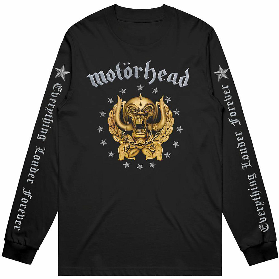 Motorhead tričko dlouhý rukáv, Everything Louder Forever Black, pánské, velikost S