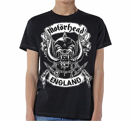Motorhead tričko, Crossed Sword England Crest, pánské, velikost L