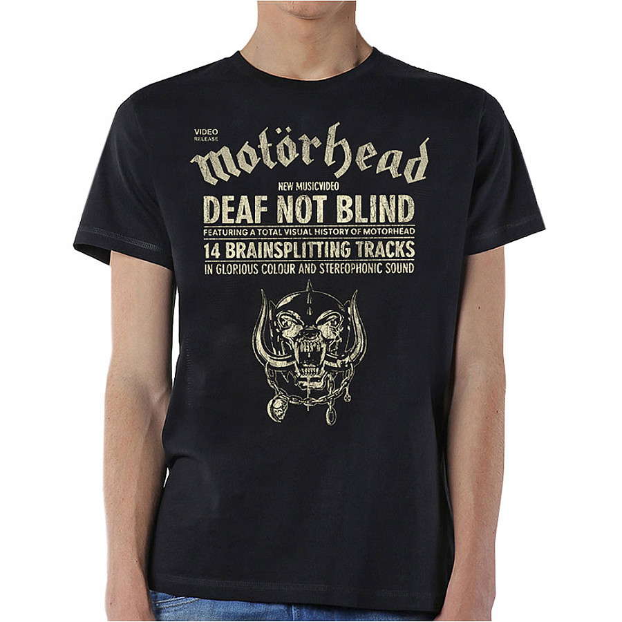 Motorhead tričko, Deaf Not Blind Black, pánské, velikost M