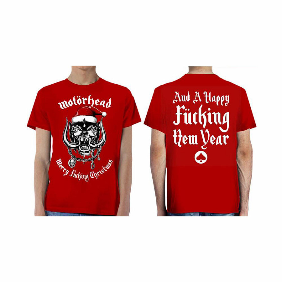 Motorhead tričko, Christmas 2017 BP Red, pánské, velikost S