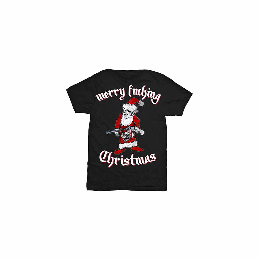 Motorhead tričko, Merry Effing Christmas Black, pánské, velikost S