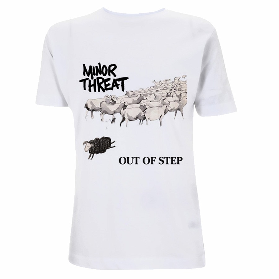 Minor Threat tričko, Out Of Step White, pánské, velikost L