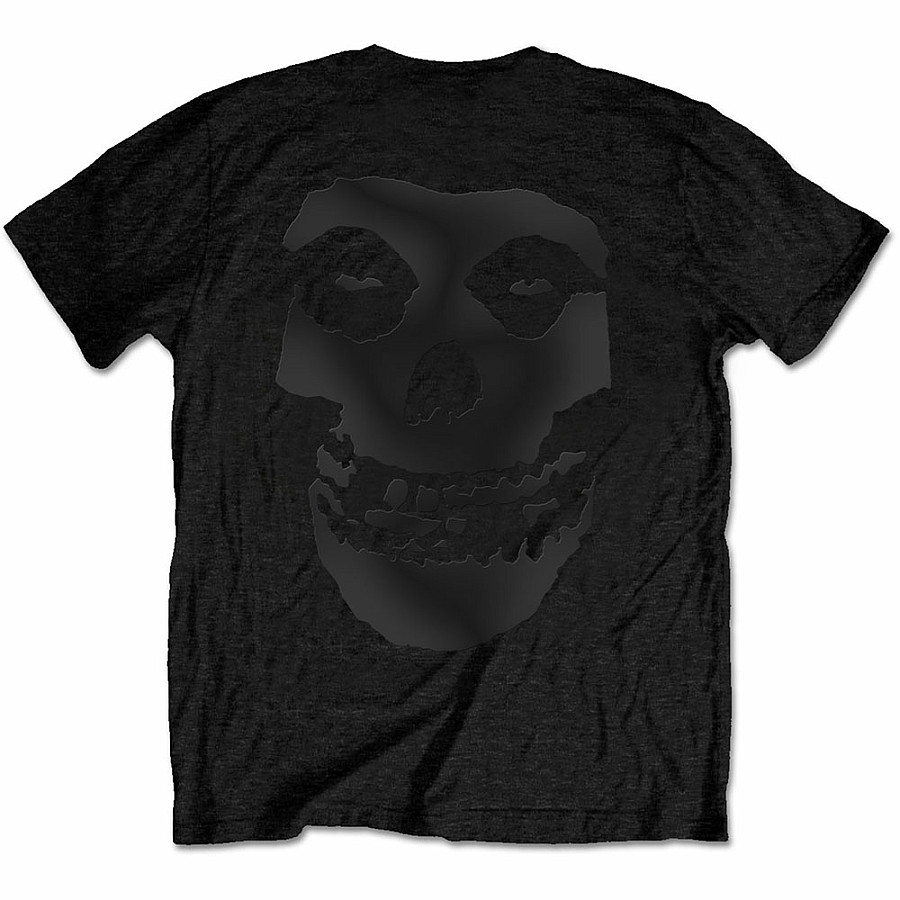 Misfits tričko, Tonal Fiend Skull Black Back Print only, pánské, velikost S